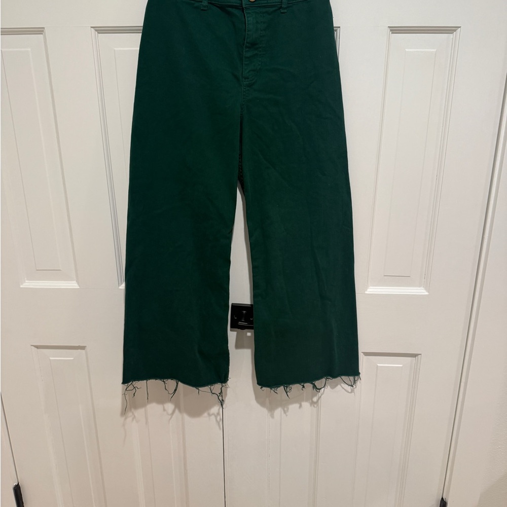 ANTONIO MELANI Green Cropped Jeans